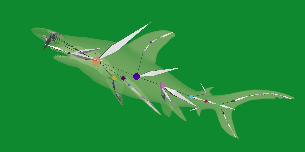 Hammerhead Shark Low-poly 3D model_5
