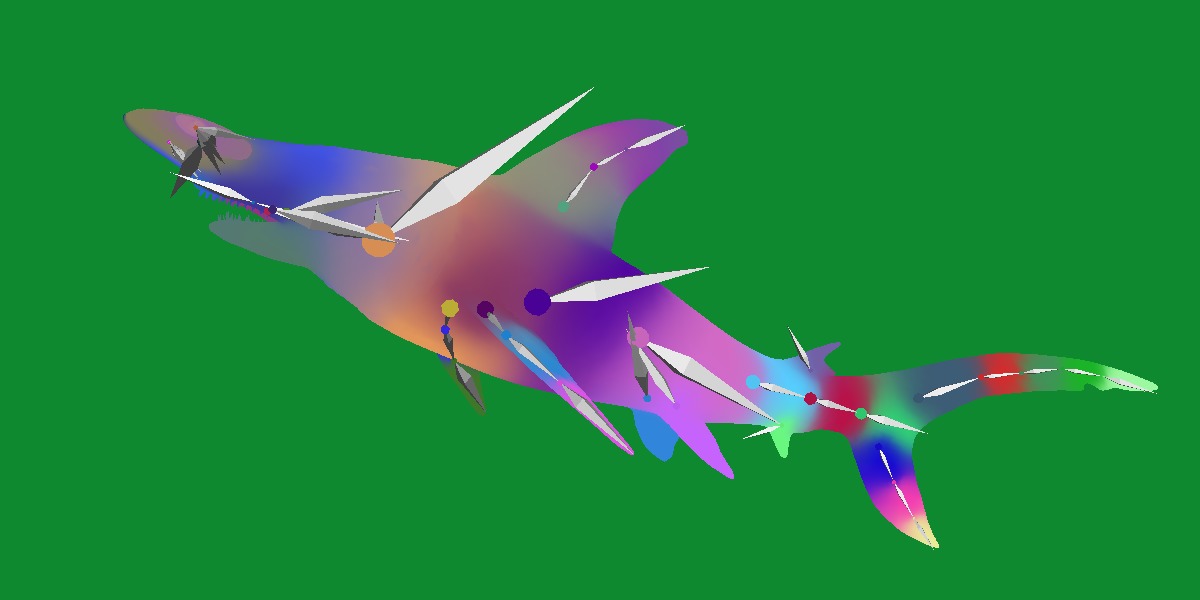 Hammerhead Shark Low-poly 3D model_6