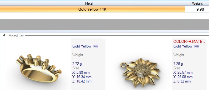 Sunflower Charm pendant necklace bracelet Jewelry 3D print model_21