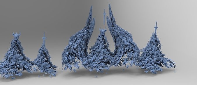 Undead treasure corpses 1 3D model