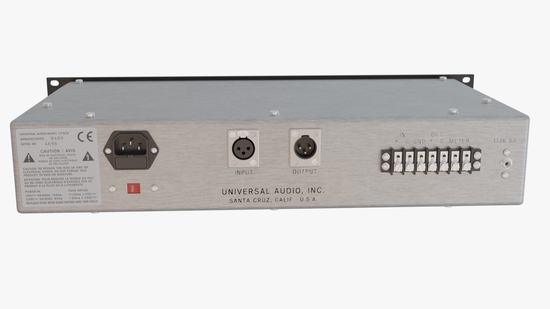 Universal Audio 1176 LN 3D model_6