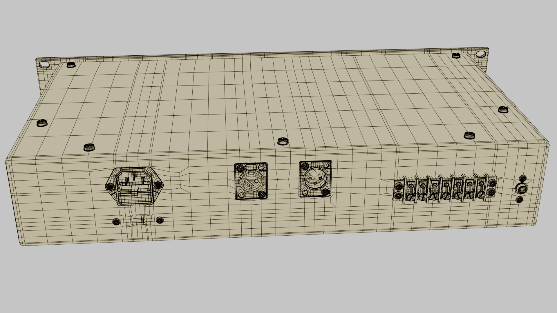 Universal Audio 1176 LN 3D model_14