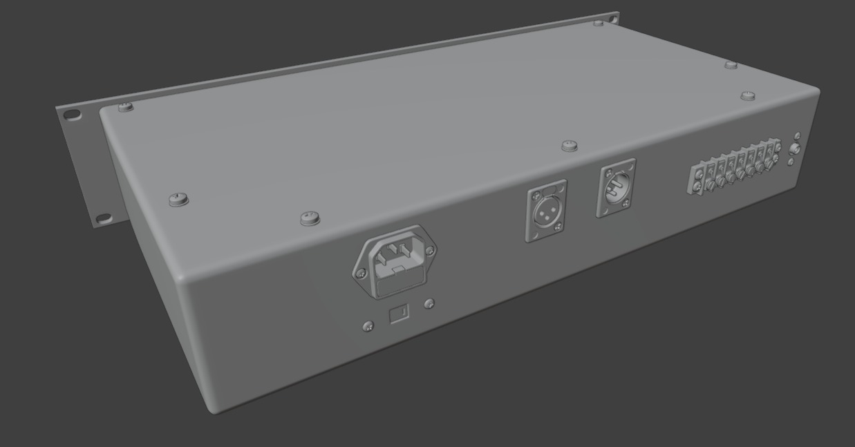Universal Audio 1176 LN 3D model_9