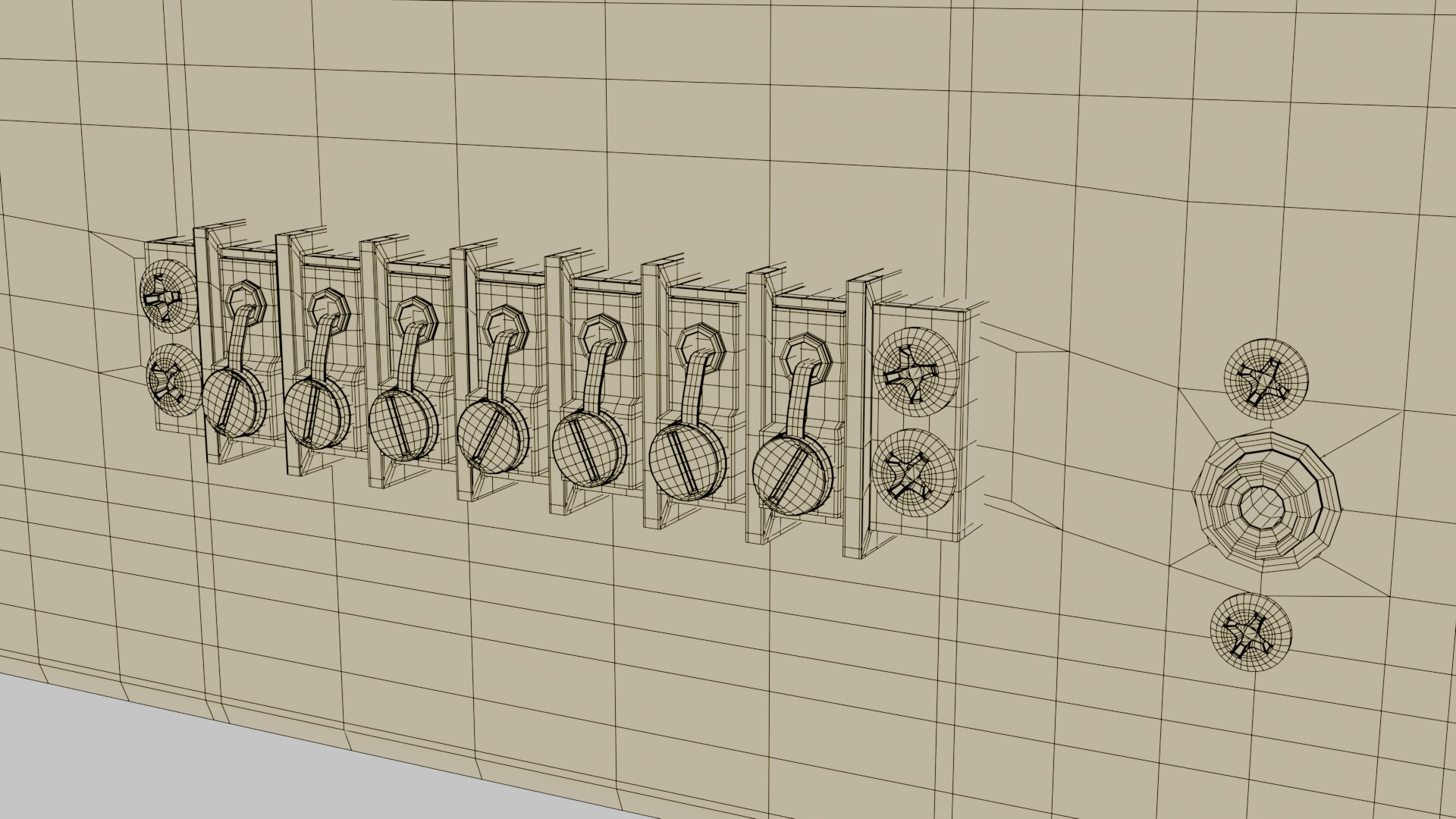 Universal Audio 1176 LN 3D model_15