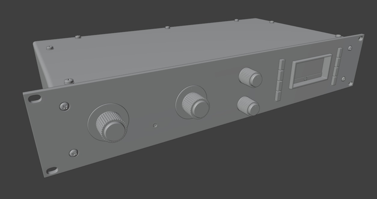 Universal Audio 1176 LN 3D model_7