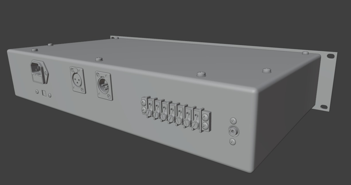 Universal Audio 1176 LN 3D model_10