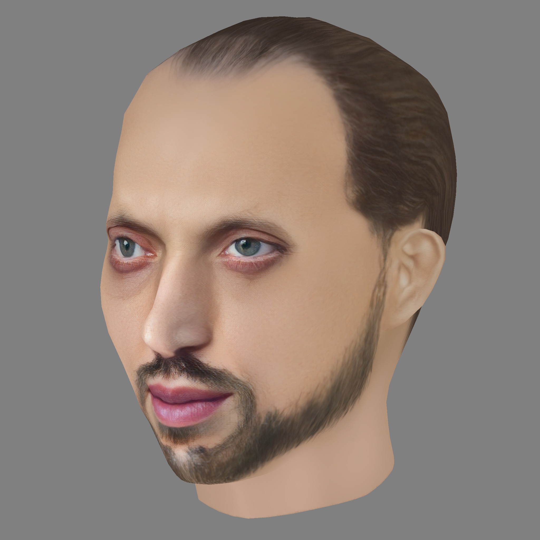 Preslav Shipkaliev Head - Low poly head for game Low-poly 3D model_1