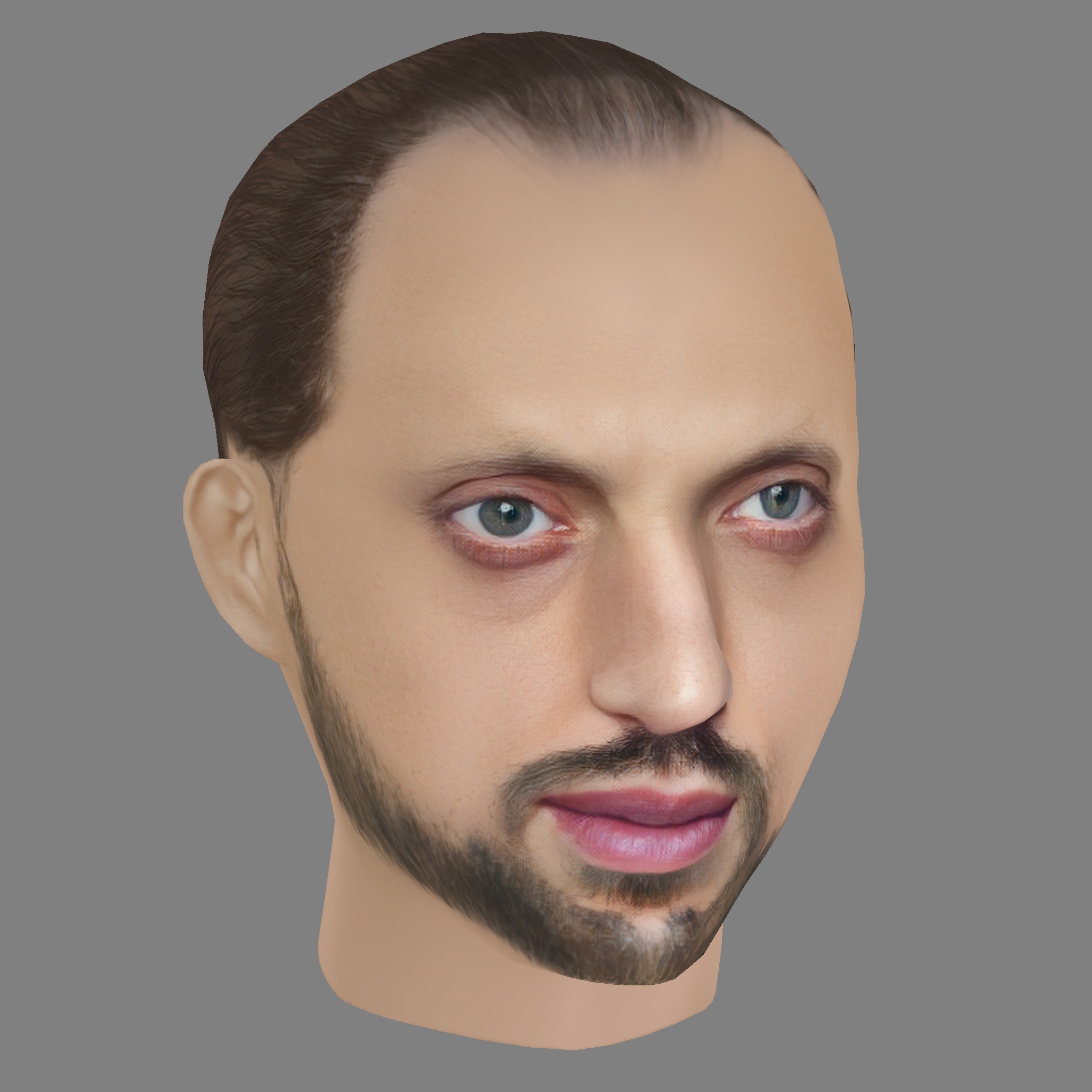 Preslav Shipkaliev Head - Low poly head for game Low-poly 3D model_6