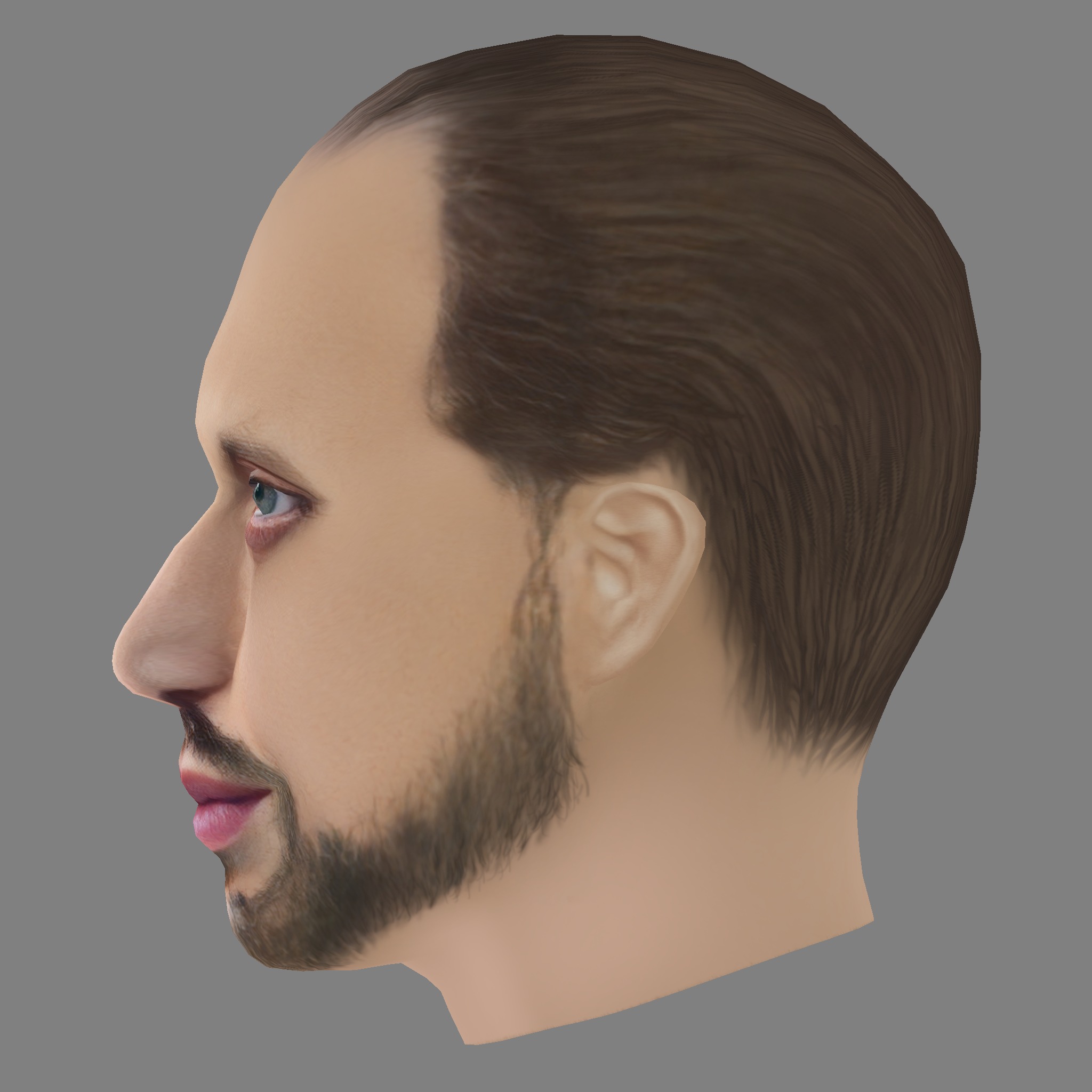 Preslav Shipkaliev Head - Low poly head for game Low-poly 3D model_2