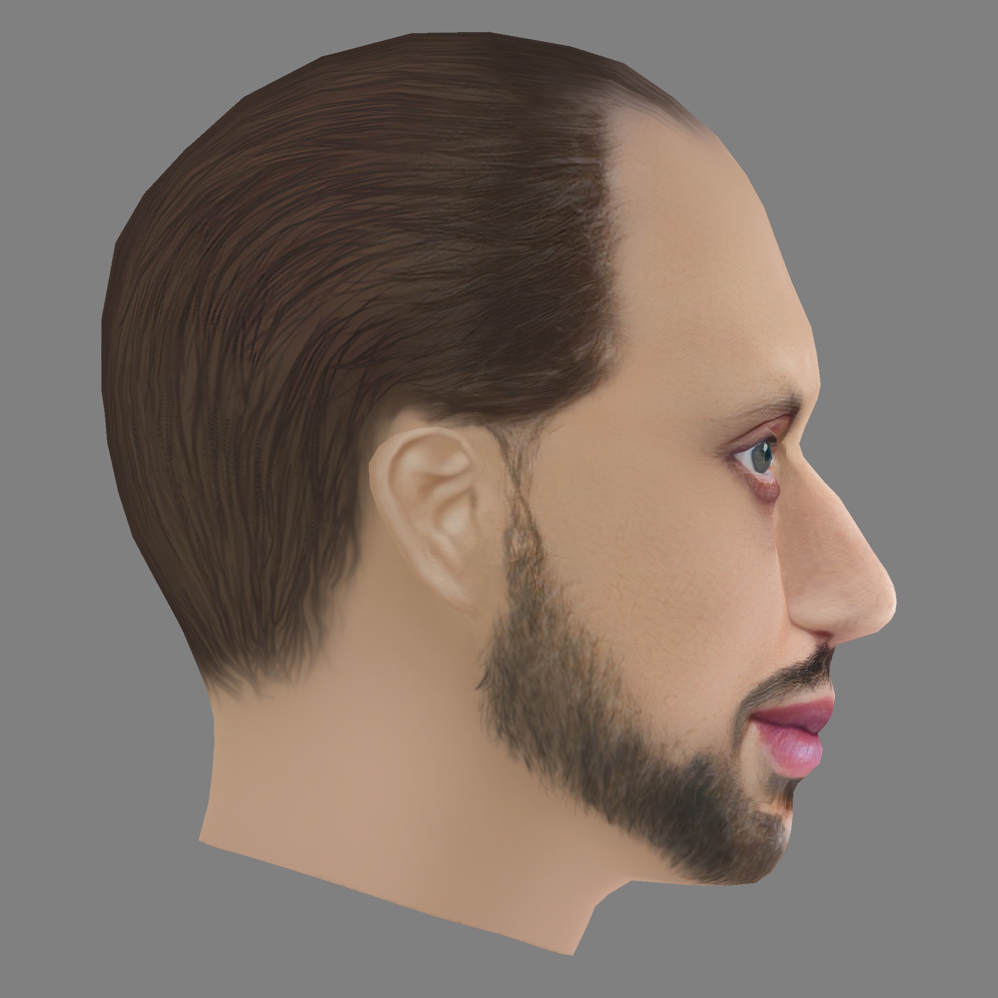 Preslav Shipkaliev Head - Low poly head for game Low-poly 3D model_5