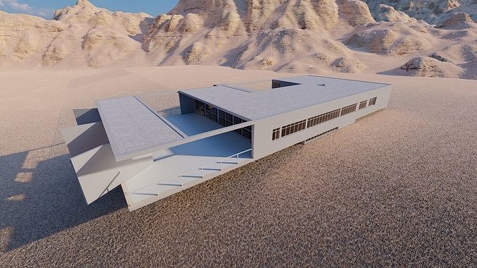 Casa Scene-villa-modern house 3D model 6