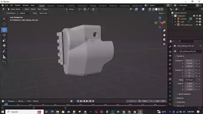 mechanical part model 