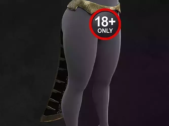 Belt Wizzard Character Game Asset Low-poly 3D model