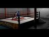 Authentic Wrestling Ring with Steps 3D model_1