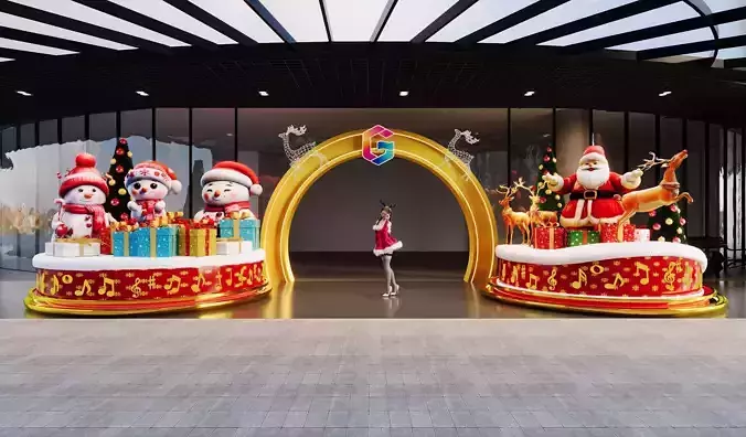 Christmas Design Gate ShoppingMall 3D model