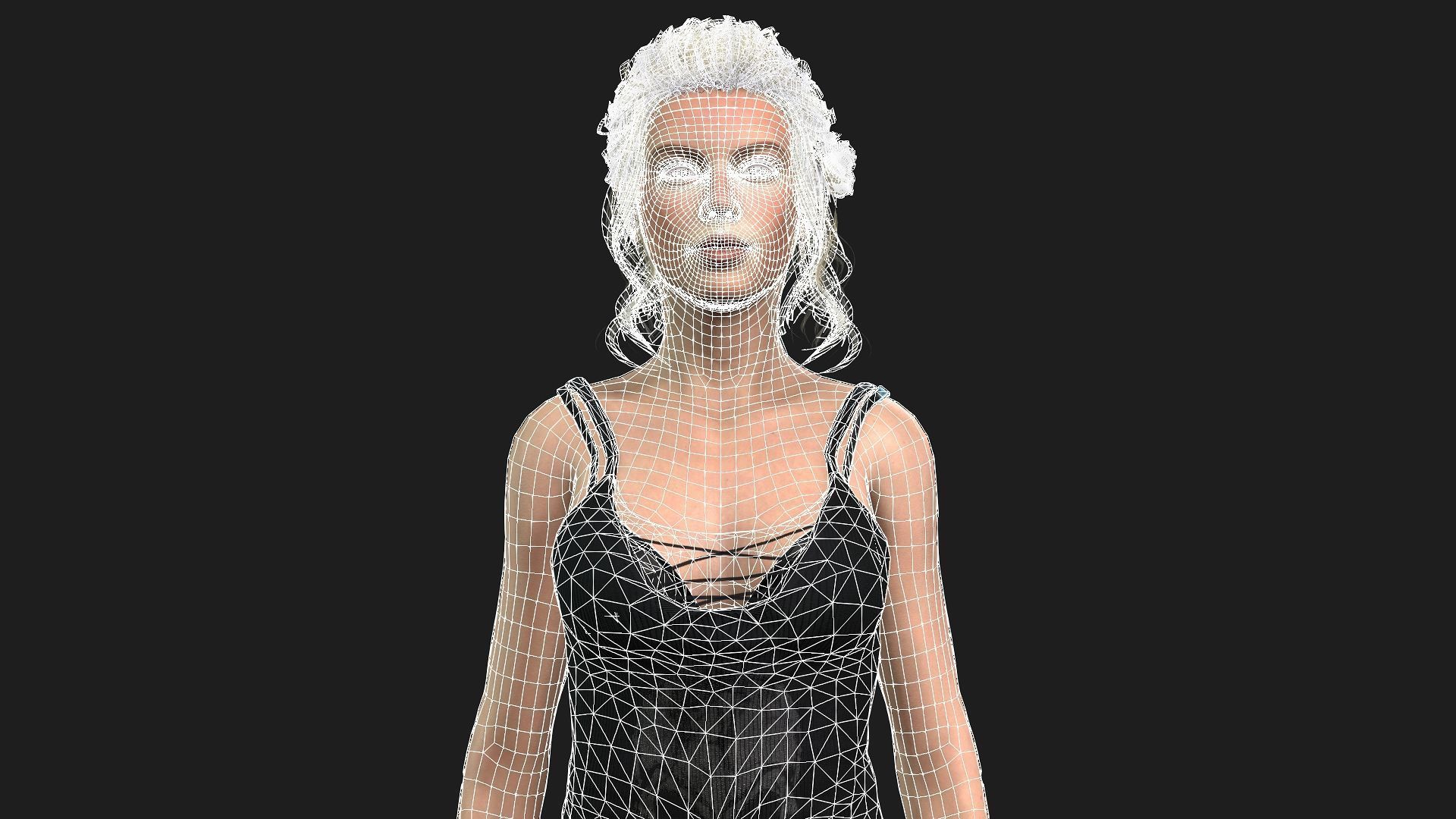 High Quality Female Character Model 3D model_25