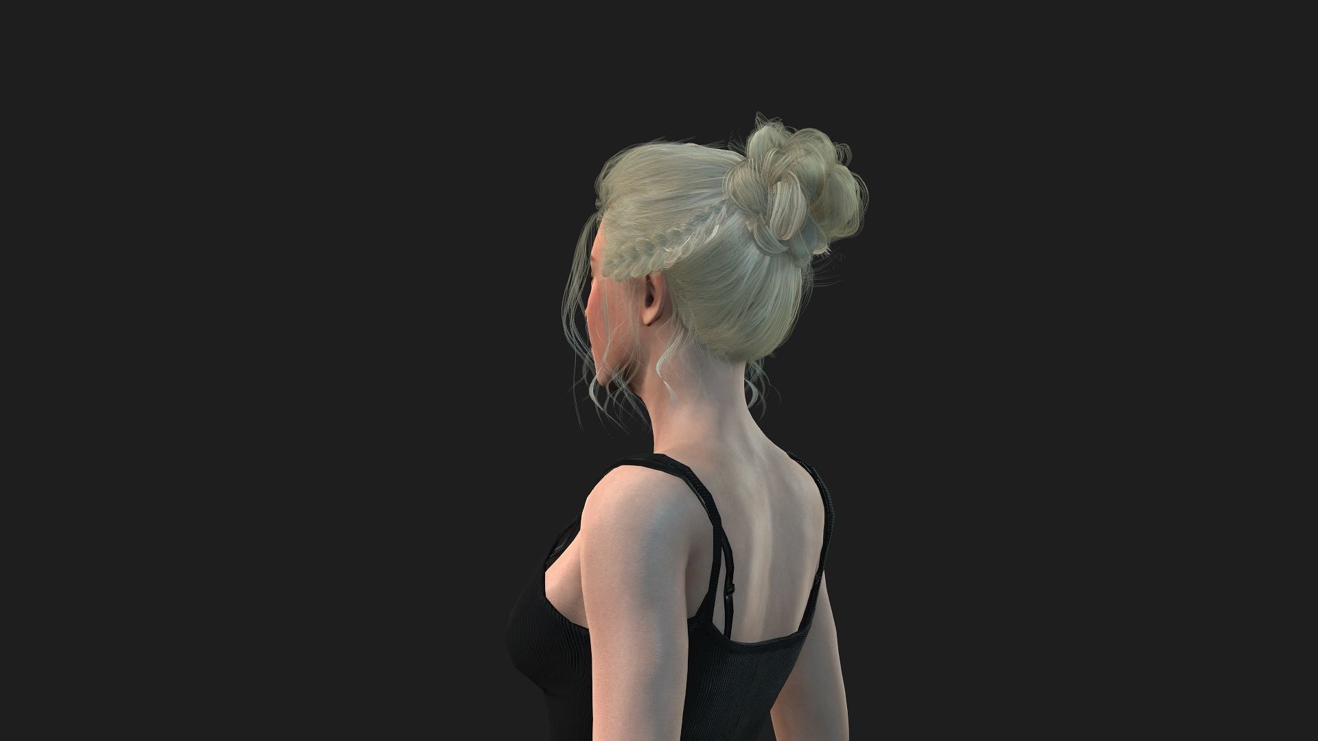 High Quality Female Character Model 3D model_13