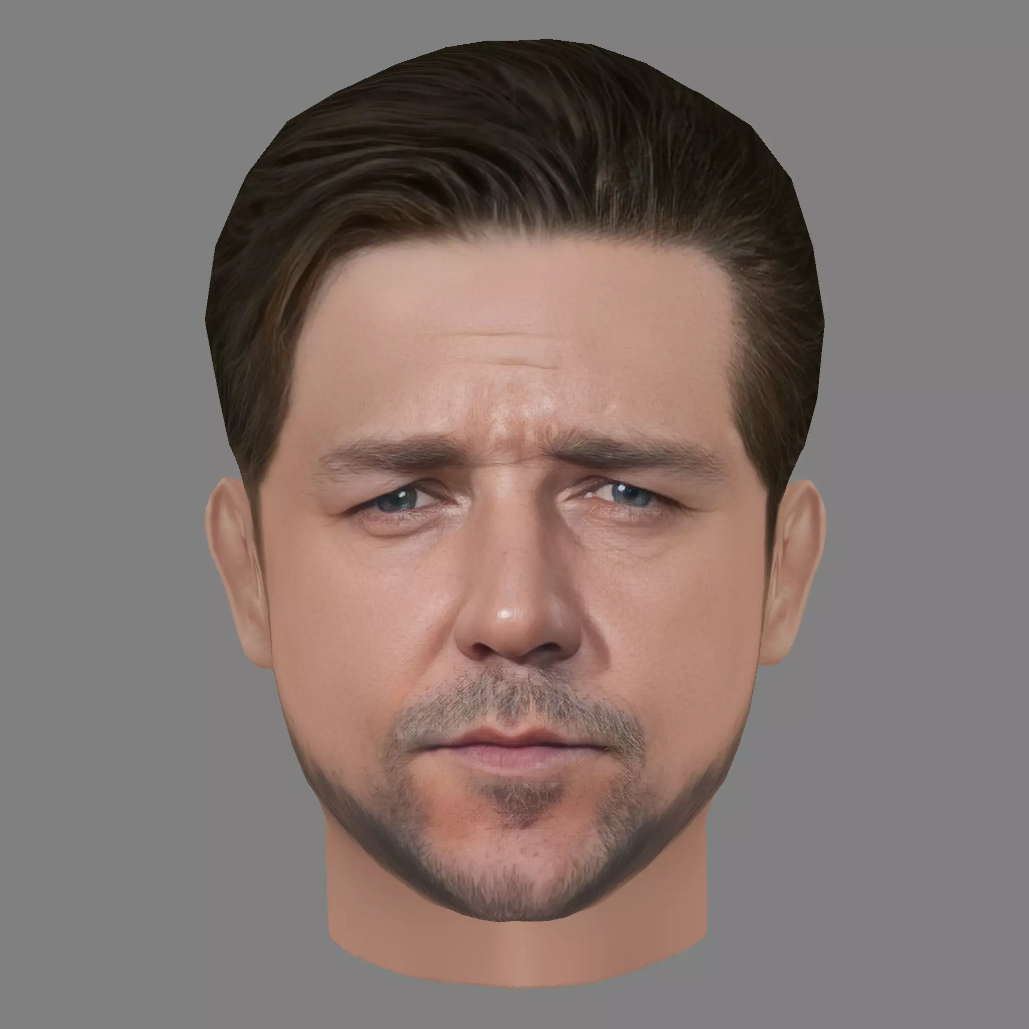 Russell Crowe Head - Low poly head for game Low-poly 3D model