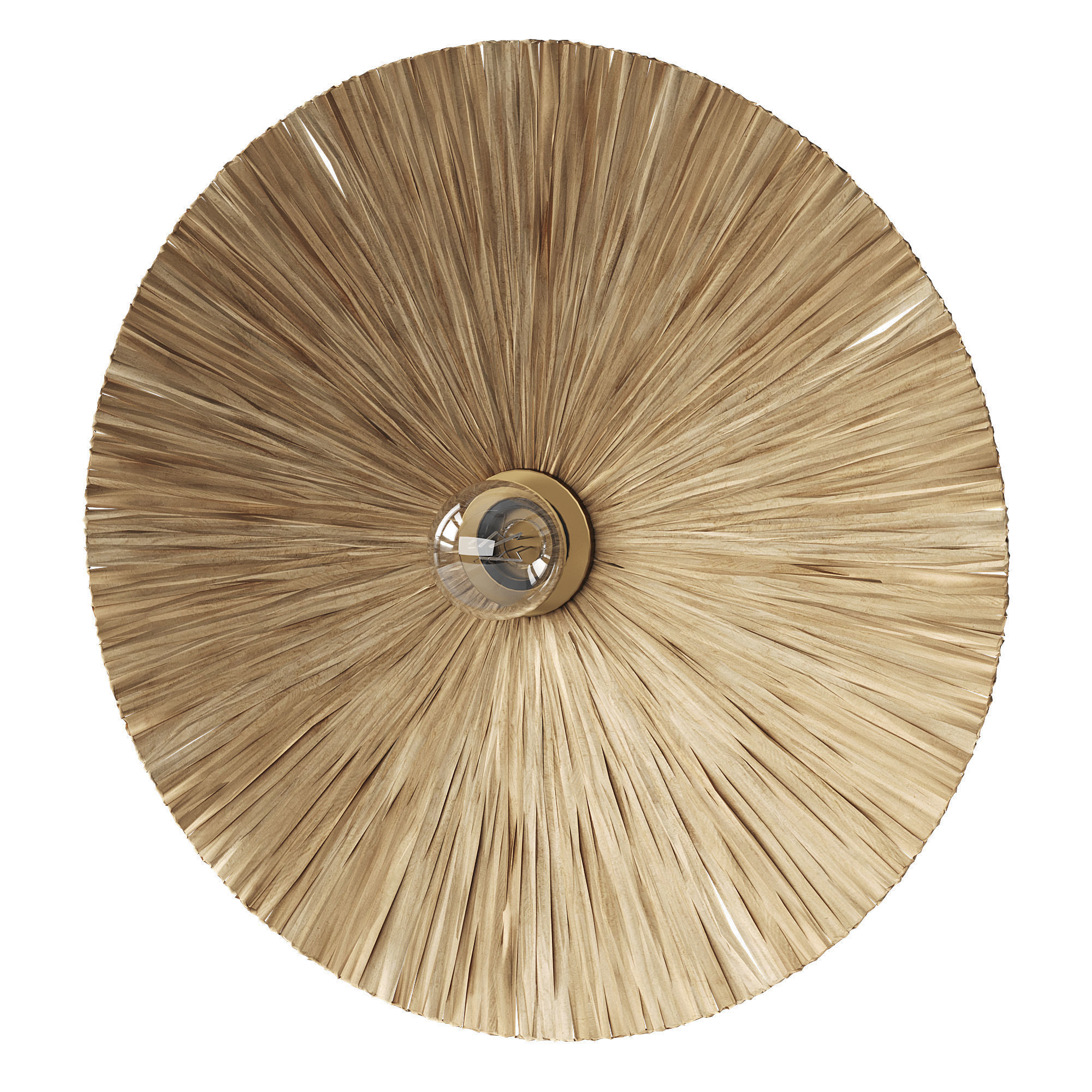 Bra Rafita by La Redoute wall lamp made of Raffia 3D model_1