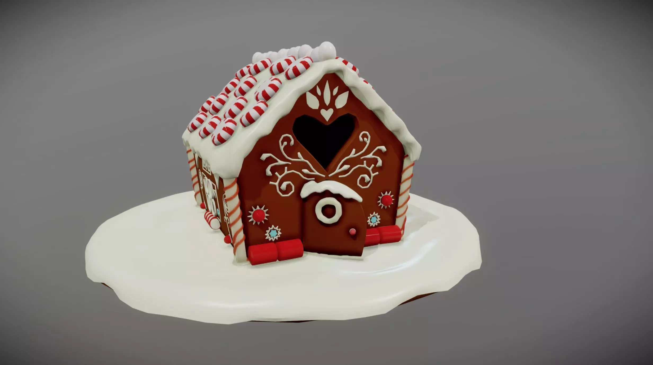HouseCake Cartoon Free low-poly 3D model