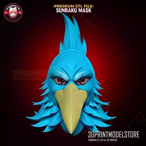 Shangrila Frontier Sunraku Mask - Anime Cosplay Helmet 3D print model