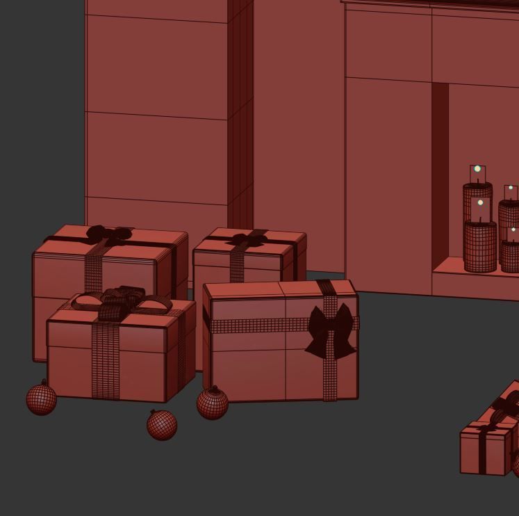 Christmas Decoration Set 03 3D model_17