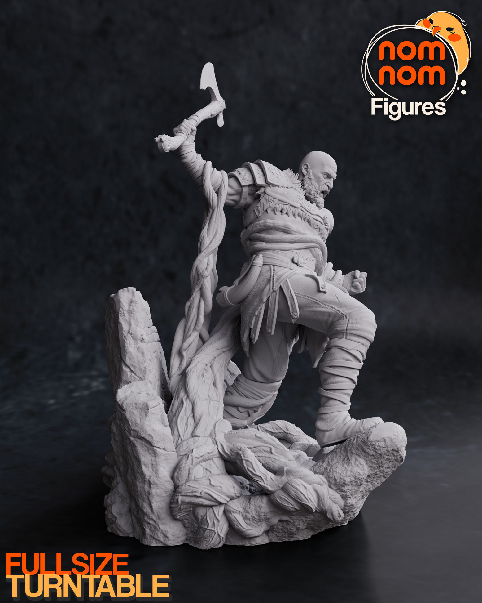 Kratos from God of War 3D print model_6