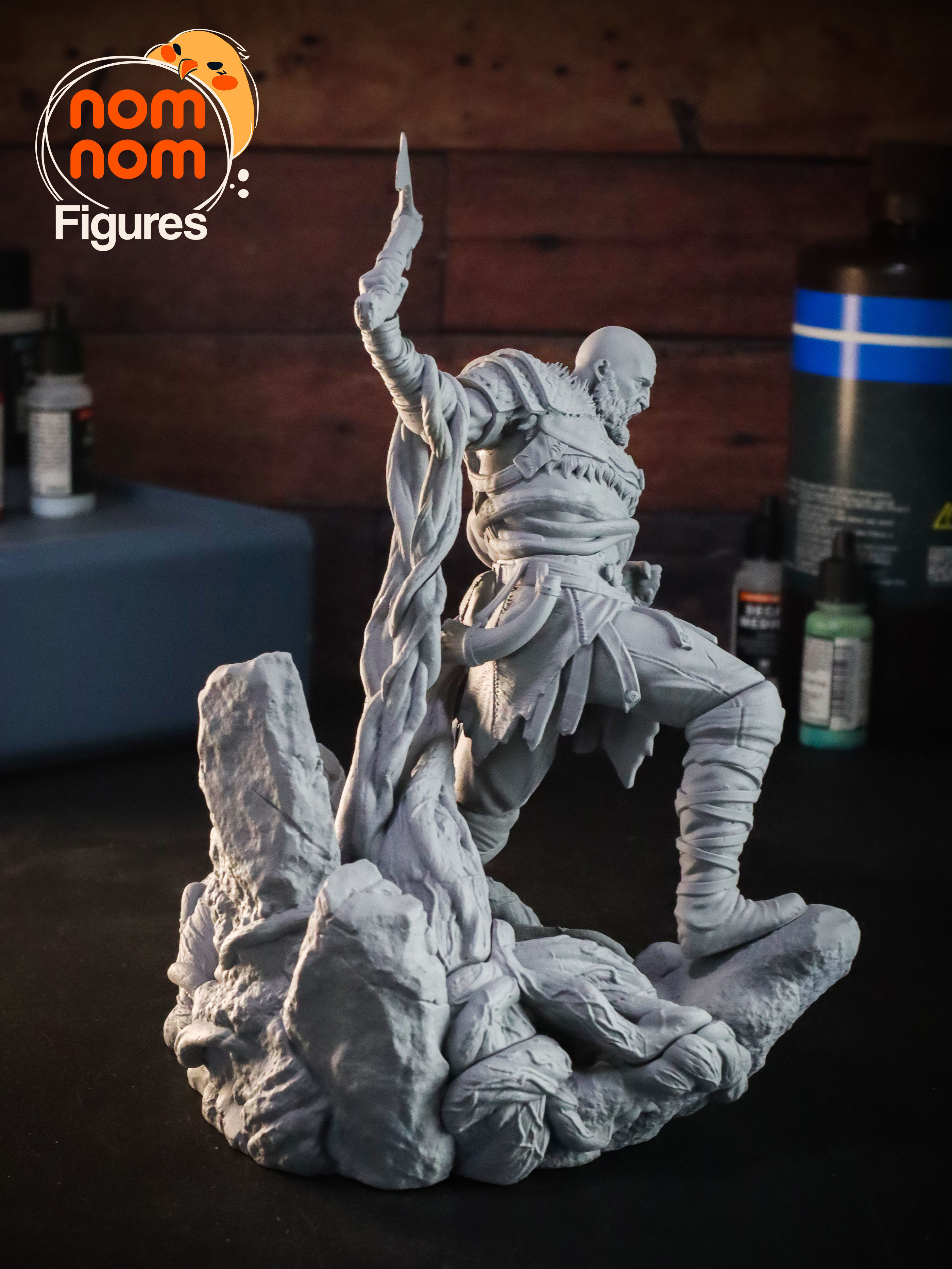 Kratos from God of War 3D print model_11