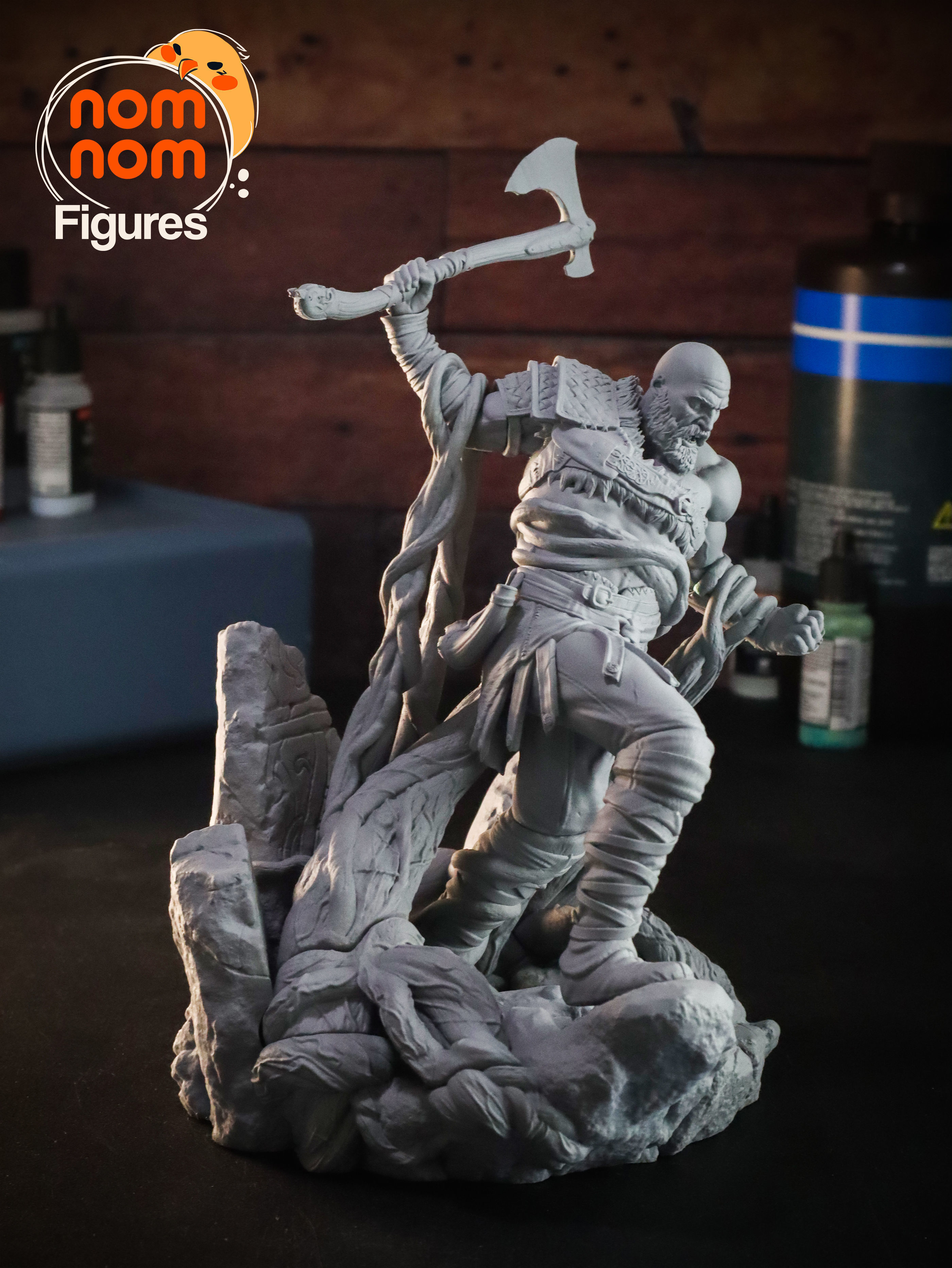 Kratos from God of War 3D print model_9