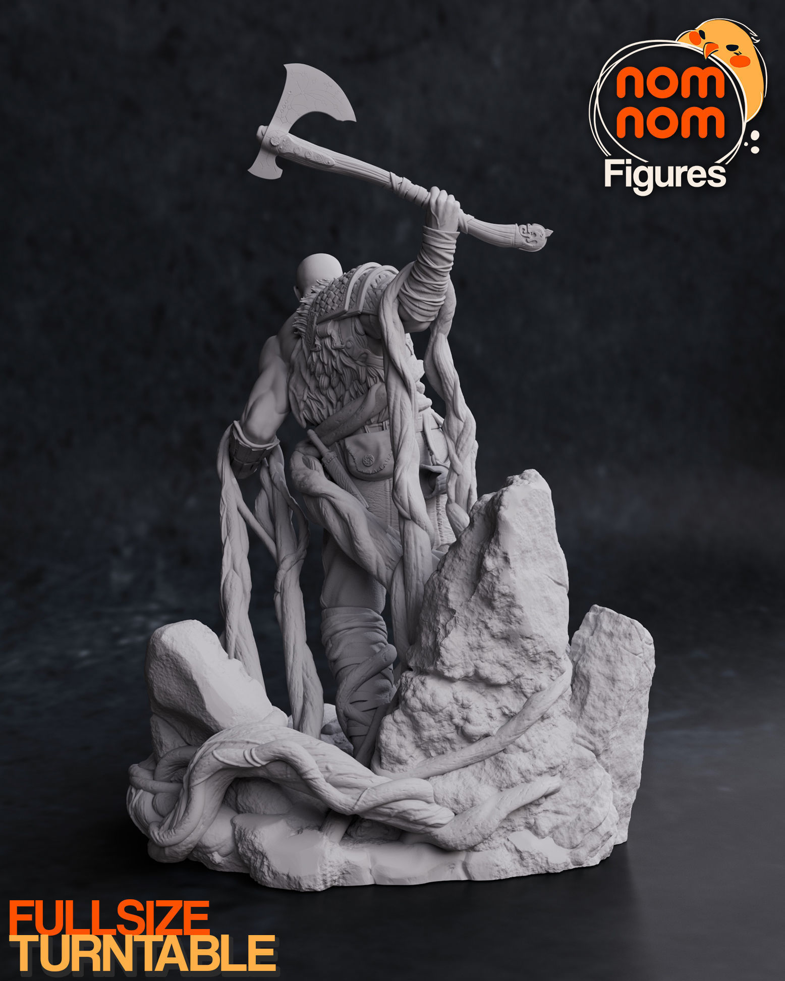 Kratos from God of War 3D print model_3