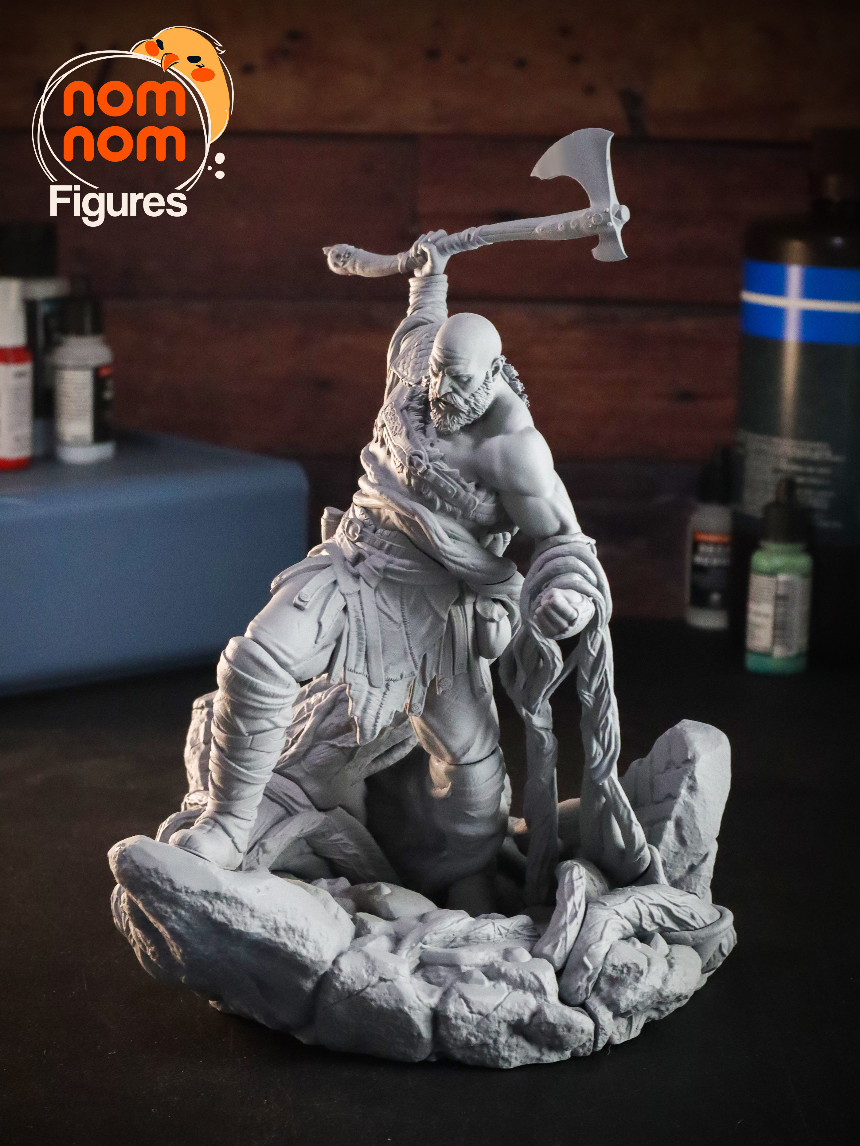 Kratos from God of War 3D print model_8