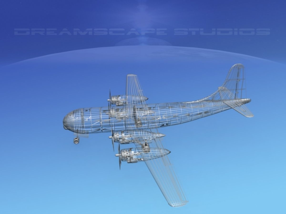 Boeing 377 Bare Metal 3D model_15
