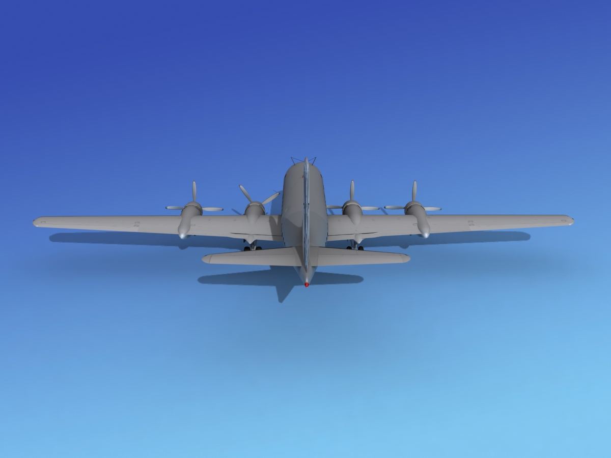 Boeing 377 Bare Metal 3D model_6