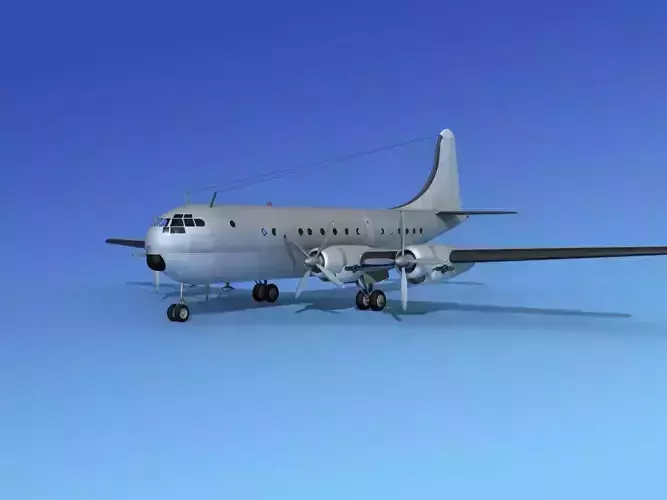 Boeing 377 Bare Metal 3D model