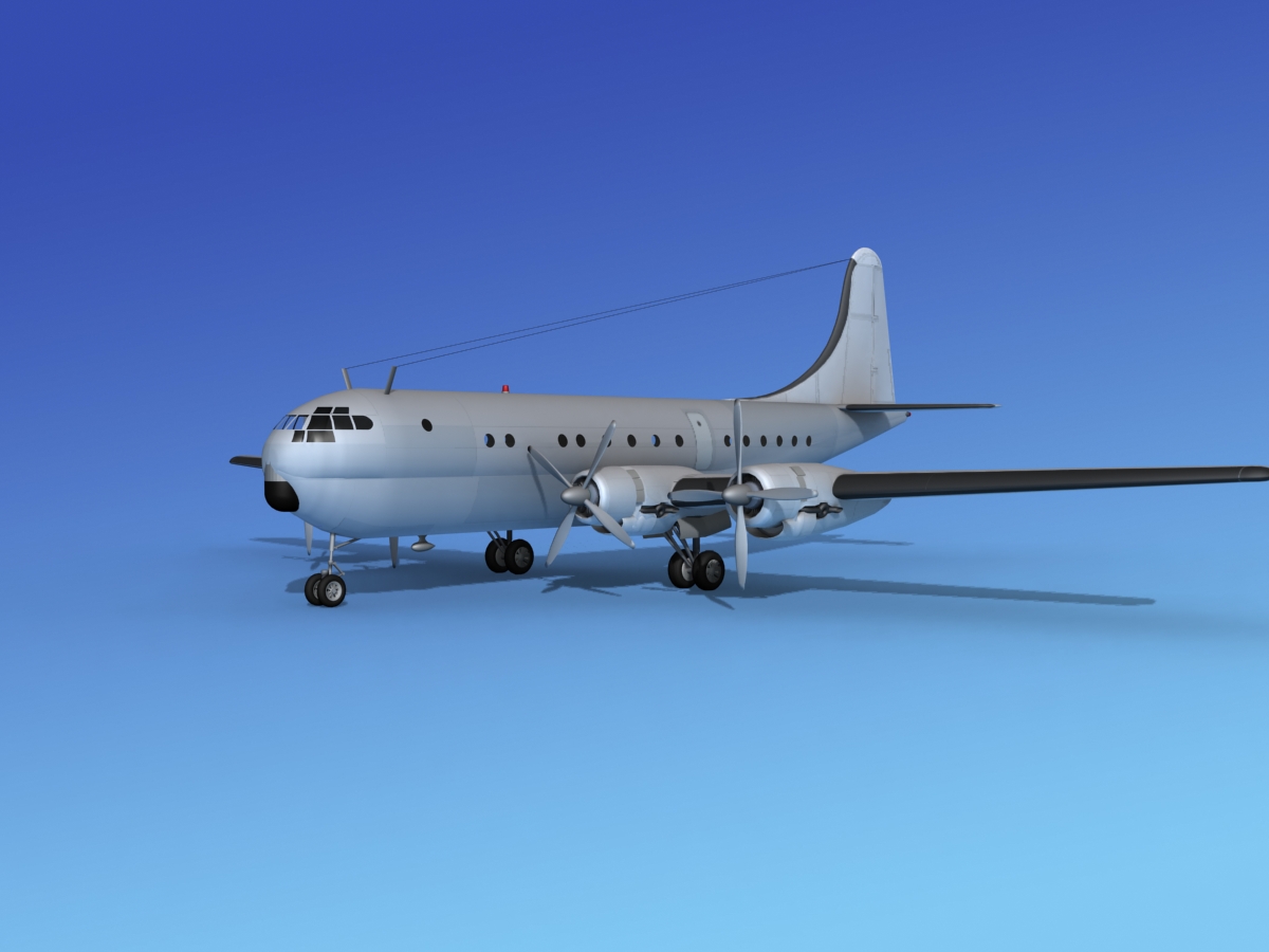 Boeing 377 Bare Metal 3D model_10