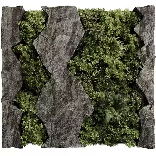 Vertical Wall Garden in a Rock frame 98