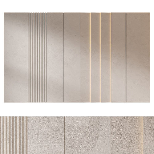 Headboard 3d Wall Panel 24 3D model
