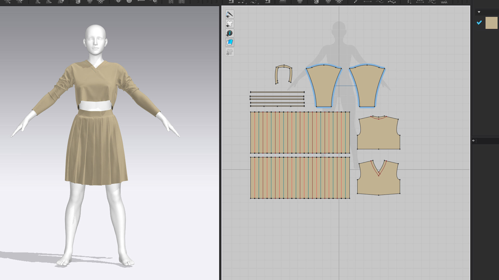 3 Tennis outfits vol01 3D model_5