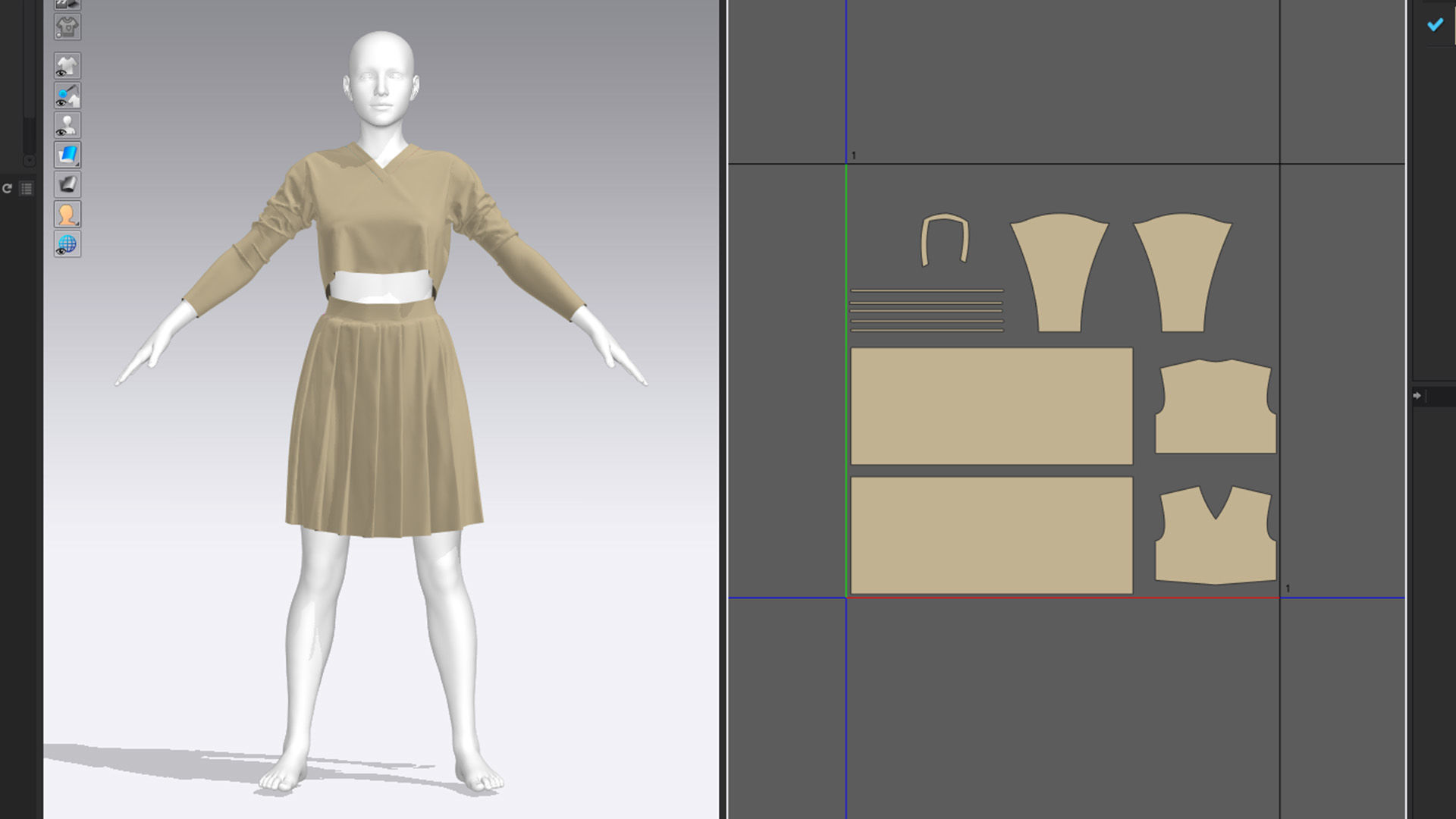 3 Tennis outfits vol01 3D model_6