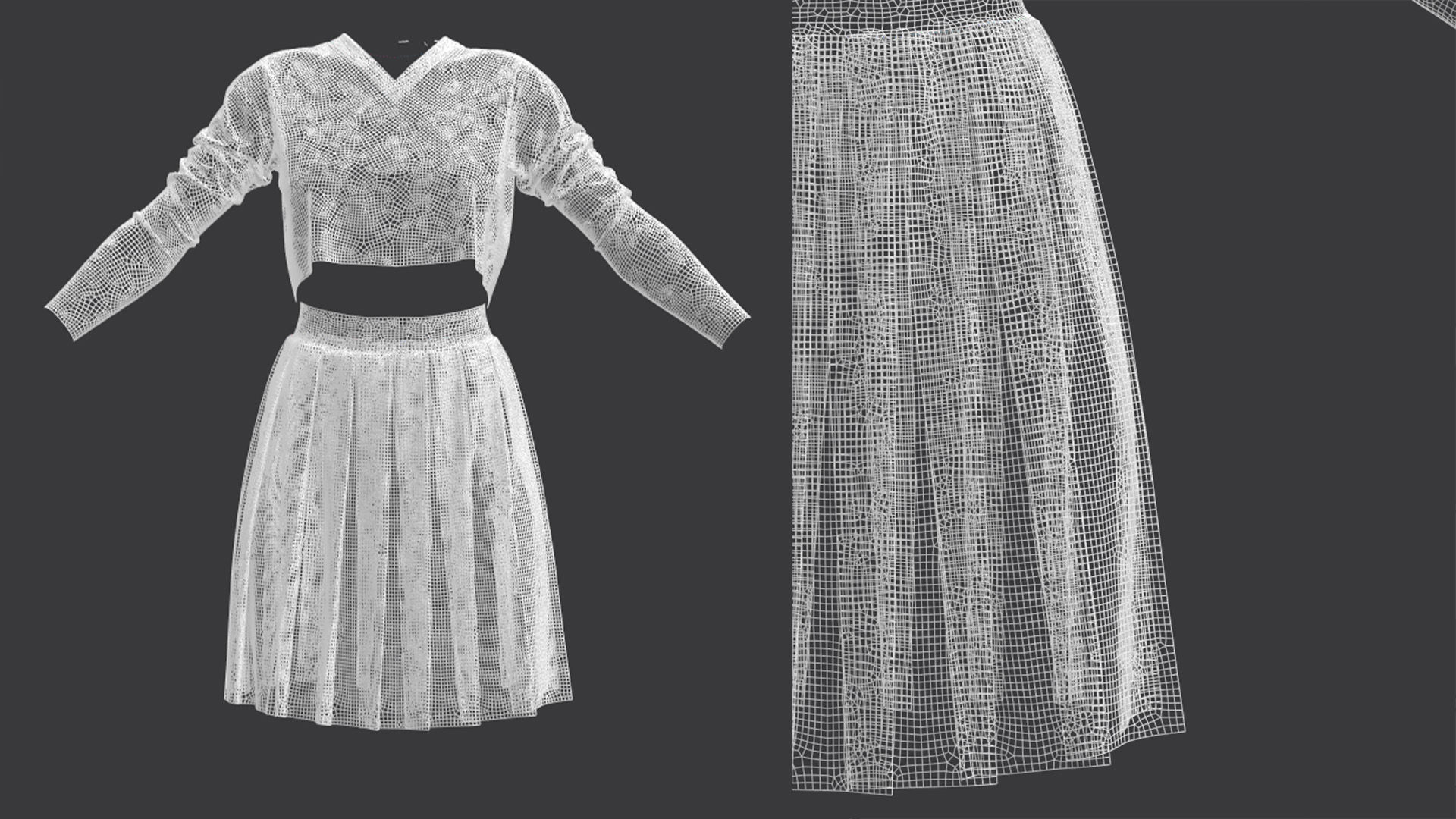 3 Tennis outfits vol01 3D model_7