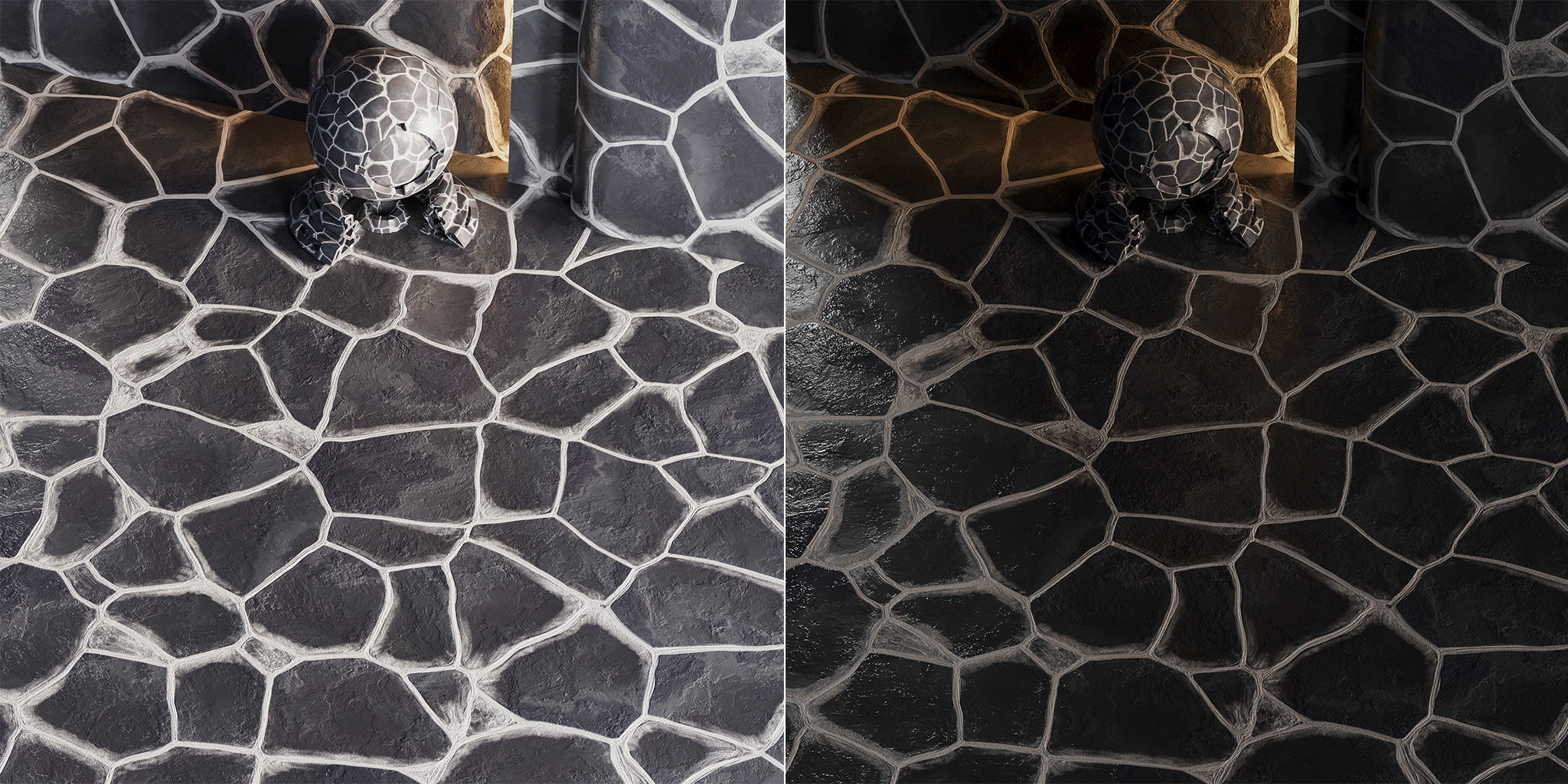 H96 Stone Field - PBR - 4K - Seamless 3D model_8