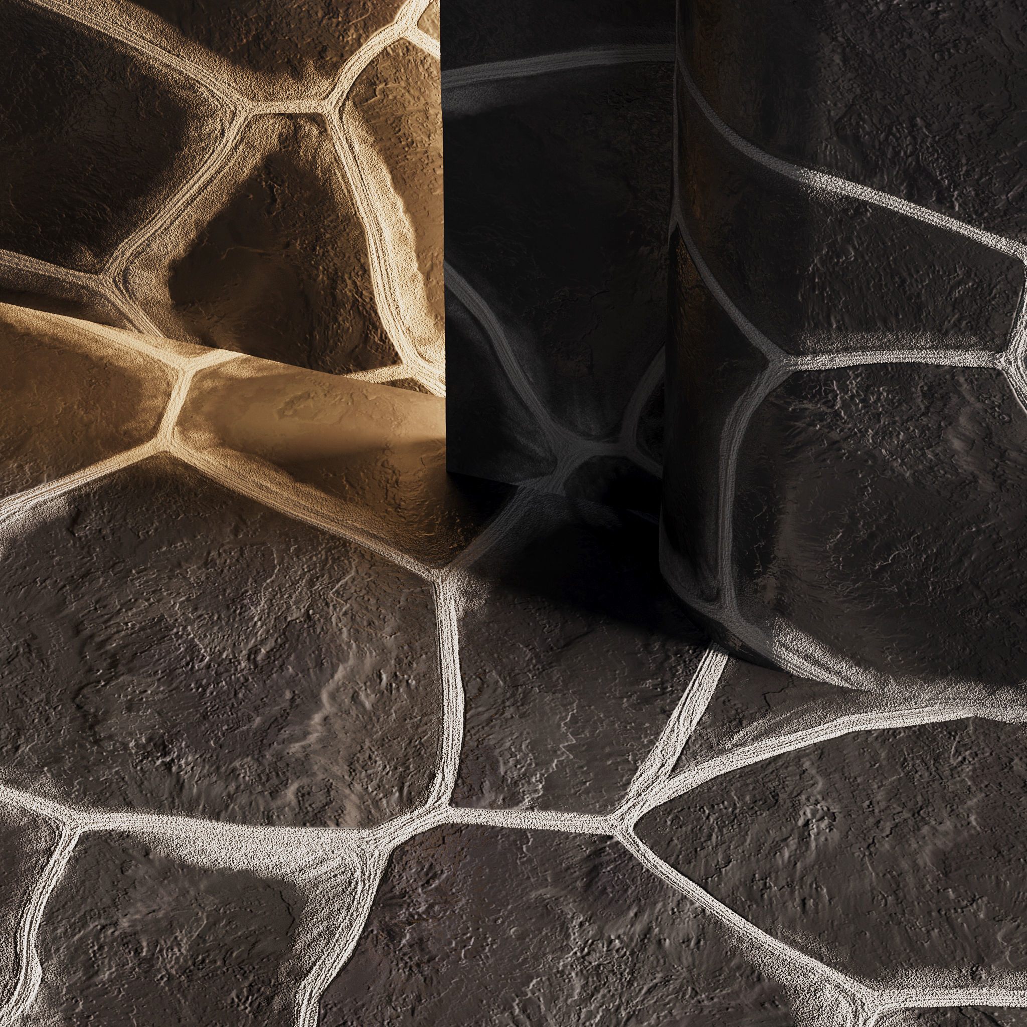 H96 Stone Field - PBR - 4K - Seamless 3D model_6