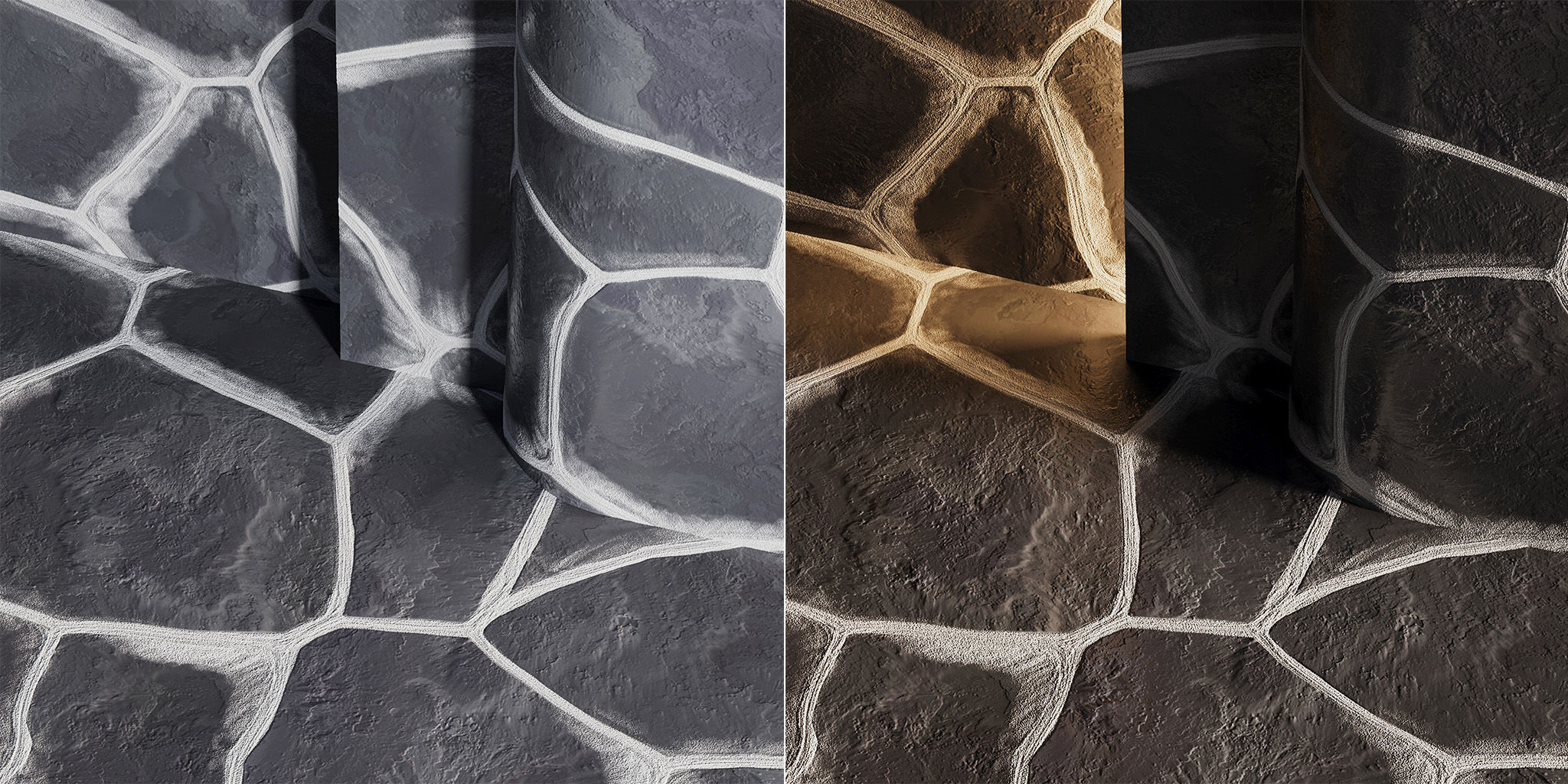 H96 Stone Field - PBR - 4K - Seamless 3D model_10