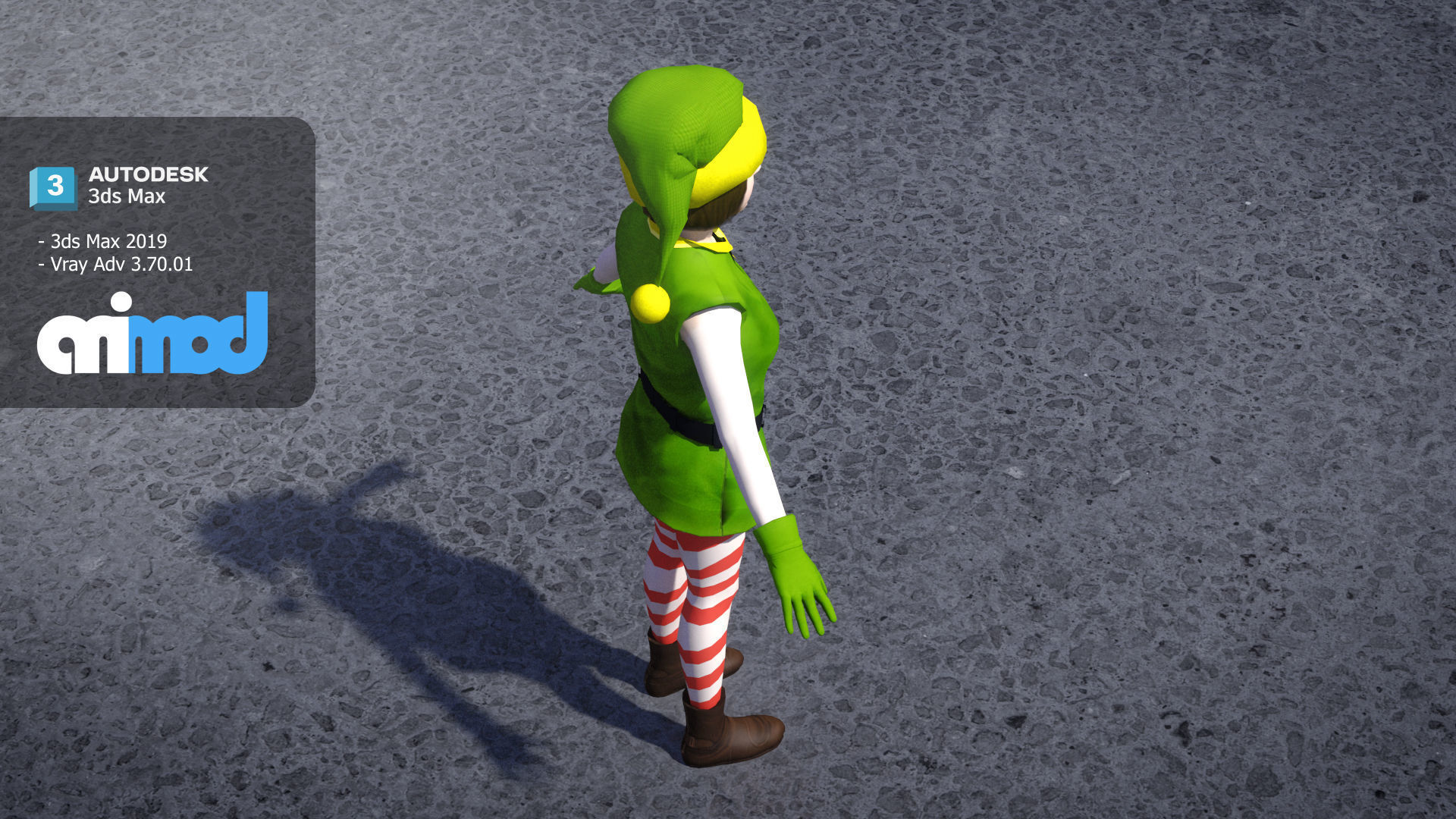 Christmas Elf 0009 3D model_3