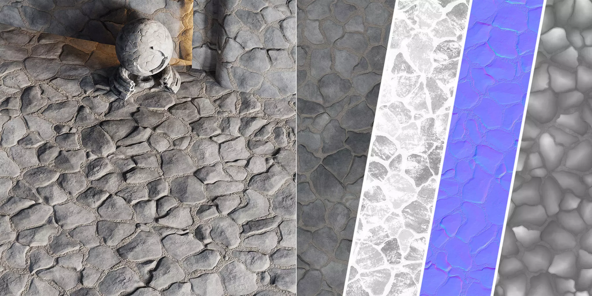 H101 Stone Field - PBR - 4K - Seamless Texture_0