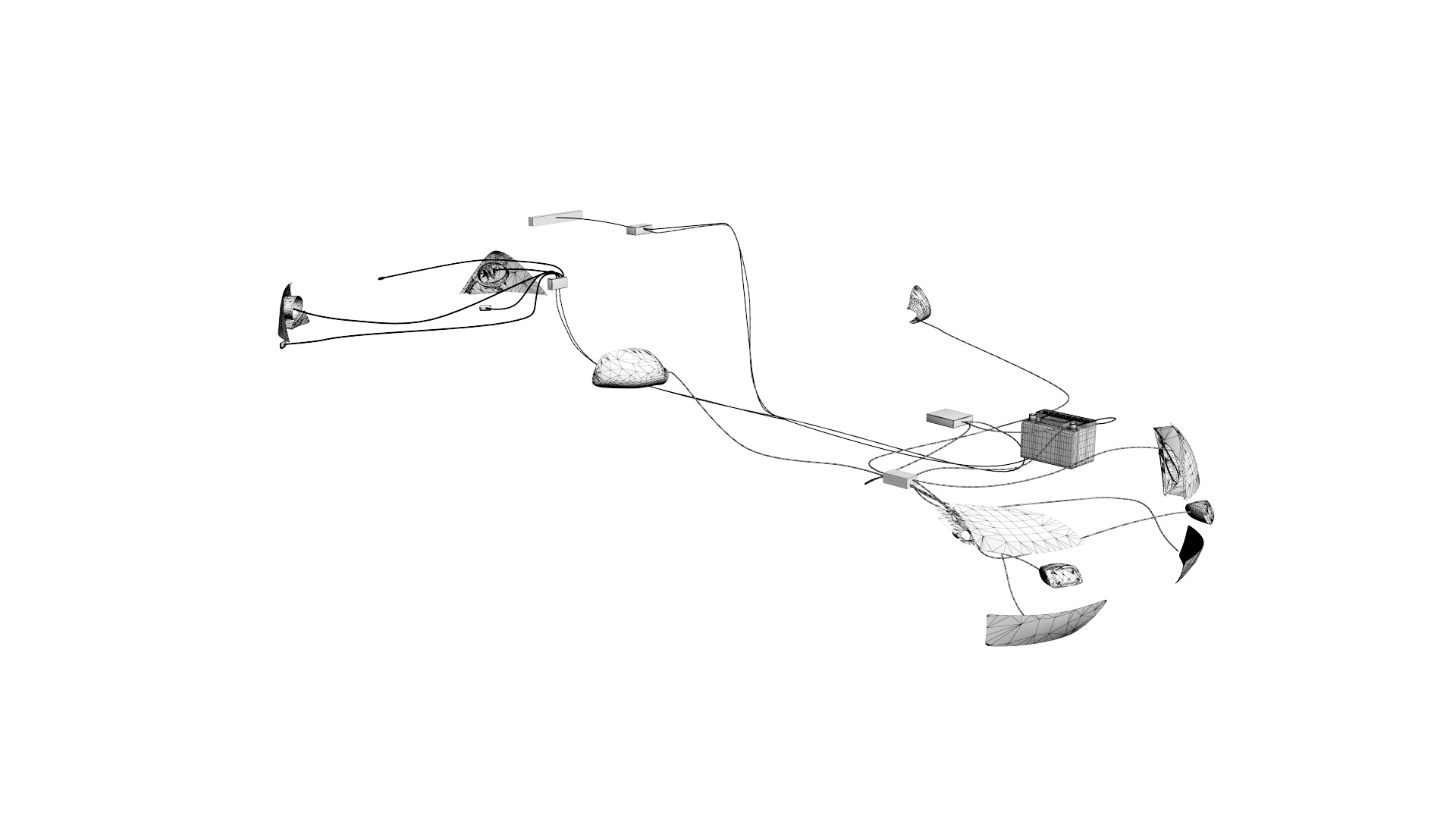 Wiring Inside a Car 3D model_11