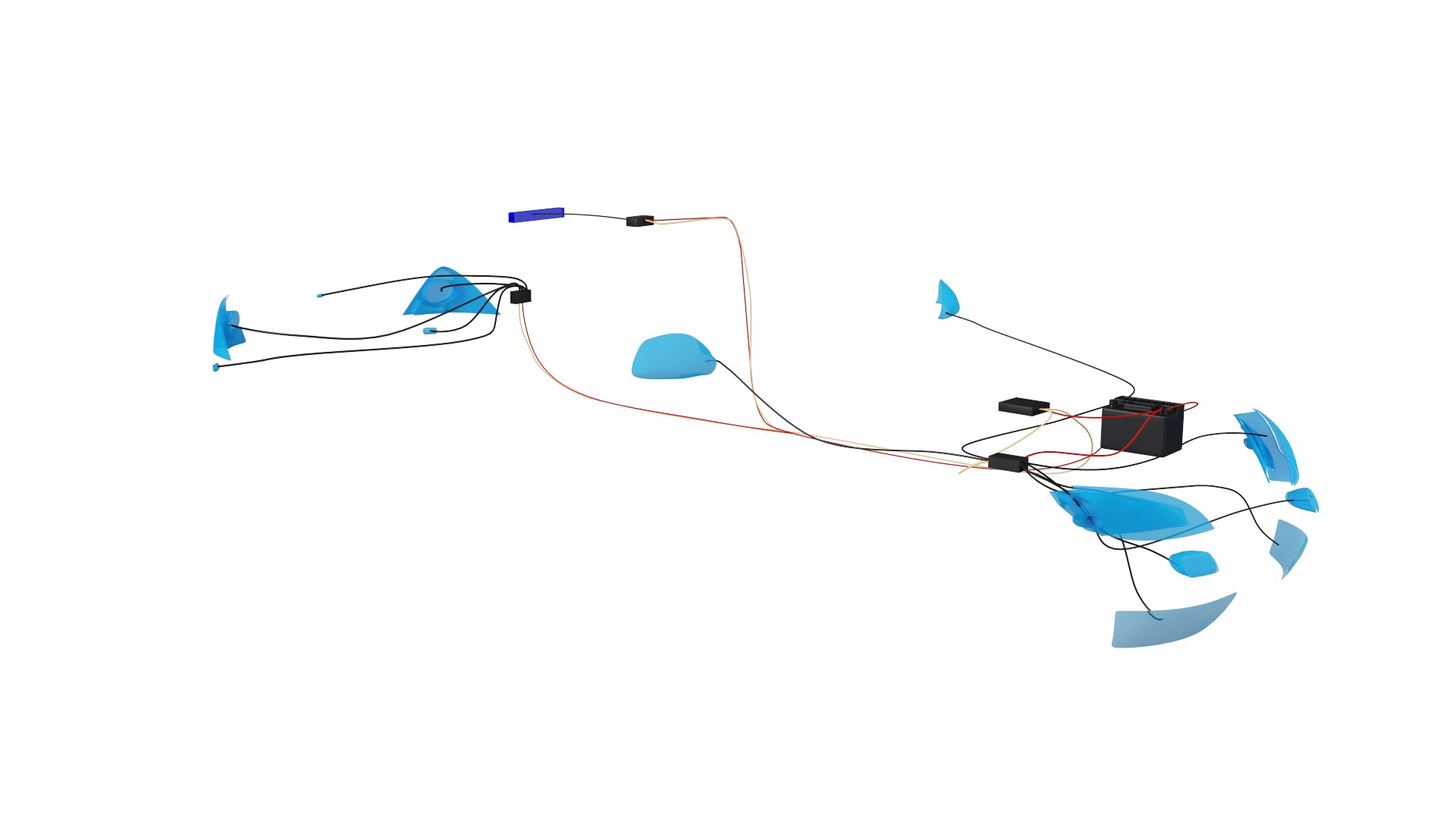 Wiring Inside a Car 3D model_4