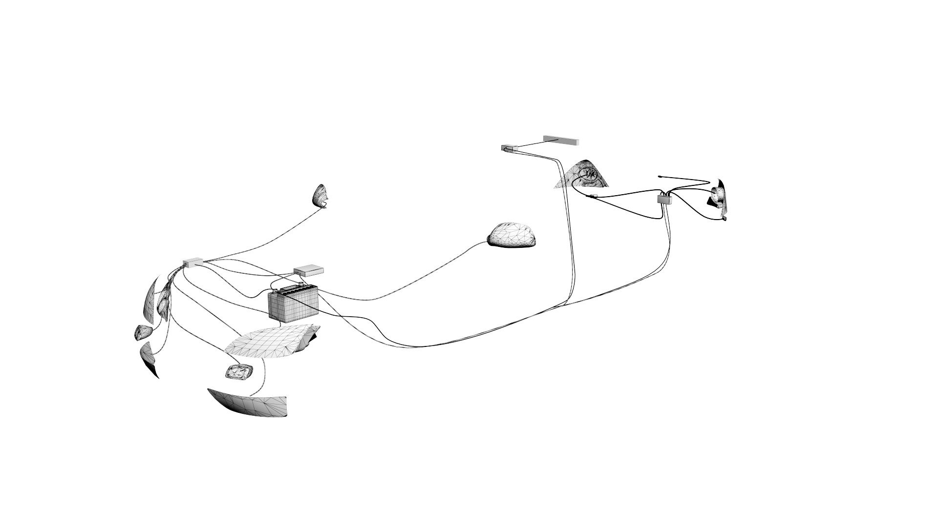 Wiring Inside a Car 3D model_8