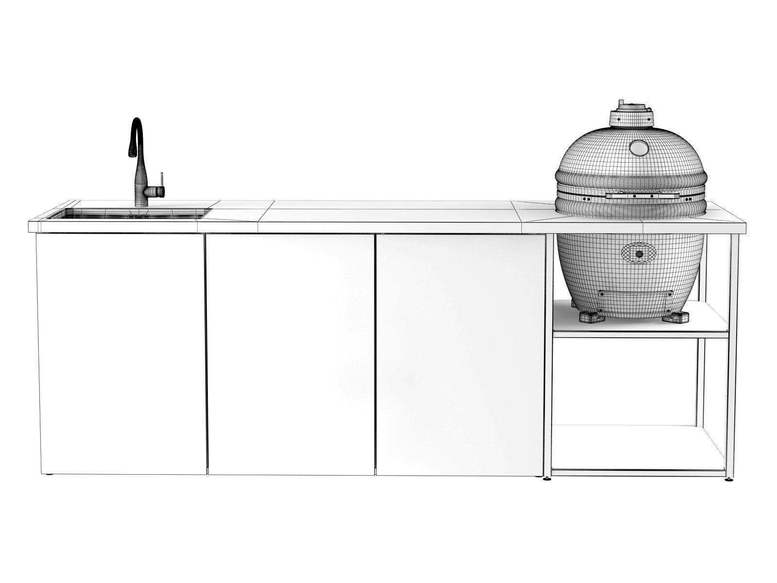 Modus Outdoor Kitchen Comp3 3D model_3