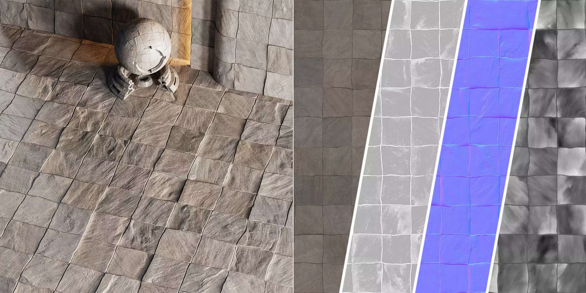 H103 Stone Field - PBR - 4K - Seamless Texture_0